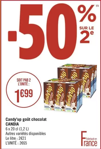 candia - candy'up goût chocolat