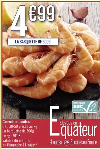 Crevettes Cuites