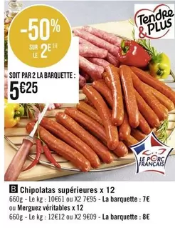 Chipolatas Supérieures X 12