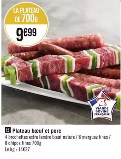 Plateau Bœuf Et Porc