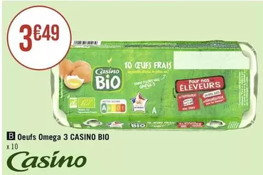 casino - oeufs omega 3  bio