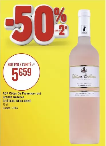 Château Reillanne - AOP Cotes De Provence Rose Grande Réserve