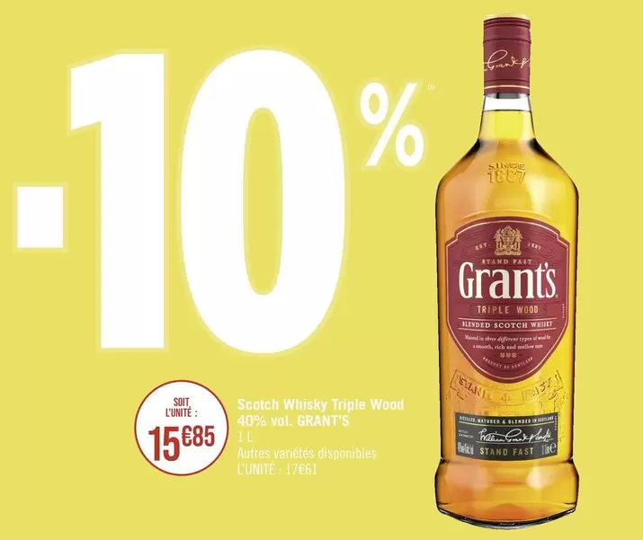 Grant'S - Scotch Whisky Triple Wood 40% Vol.