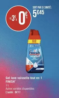 Finish - Gel Lave Vaisselle Tout En 1