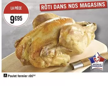 poulet fermier rôti