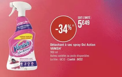 Vanish - Détachant À Sec Spray Oxi Action