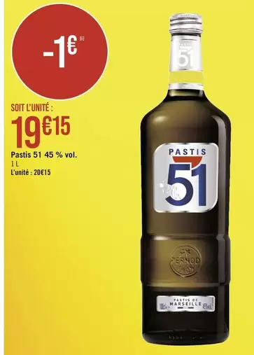 Pastis 51 -  44% Vol.