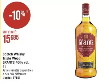 Grant's - Scotch Whisky Triple Wood 40% Vol.