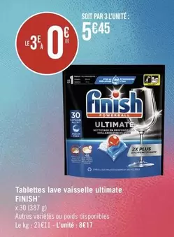 finish - tablettes lave vaisselle ultimate