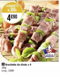 Brochette De Dinde X 4