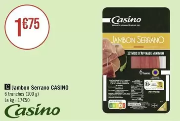 Casino - Jambon Serrano