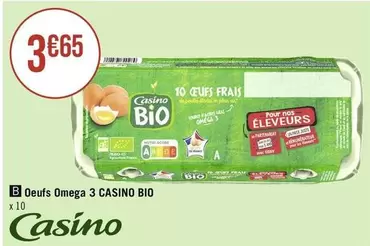 Casino - Oeufs Omega 3  Bio