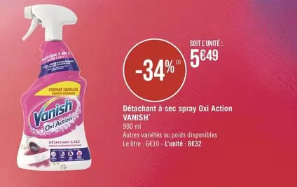 Vanish - Détachant À Sec Spray Oxi Action