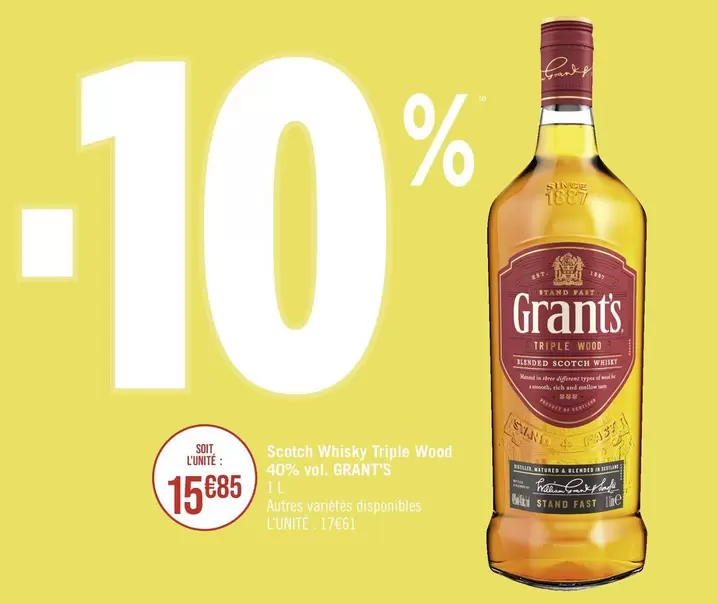 Grant's - Scotch Whisky Triple Wood