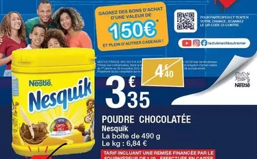 Nestlé - Poudre Chocolatee Nesquik