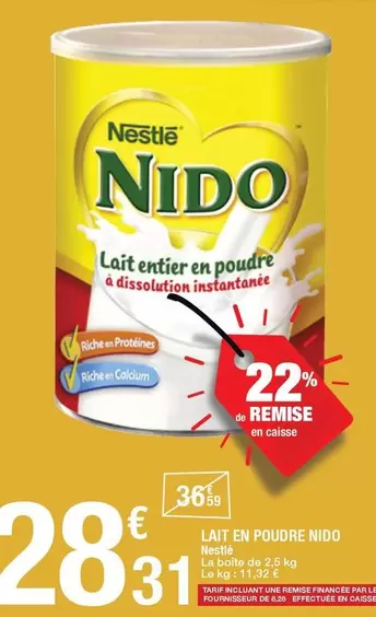 Nestlé - Lait En Poudre Nido