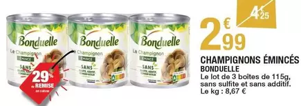 Bonduelle - Champignons Émincés