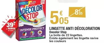 Decolor Stop - Lingette Anti Décoloration