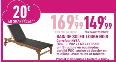 Carrefour - Hyba - Bain De Soleil Louga Noir