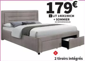 Lit 140x190cm + Sommier