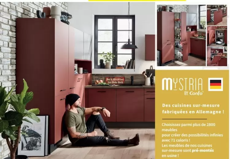 Mystria Confo - Des Cuisinees Sur Mesure Fabriquées En Alimentné