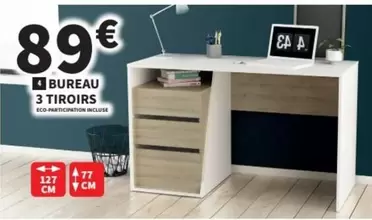 Bureau 3 Tiroirs