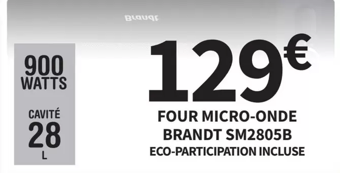 Brandt - Four Micro-Onde SM2805B