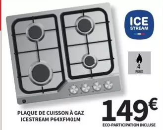 Icestream - Plaque De Cuisson À Gaz  P64xf1401m