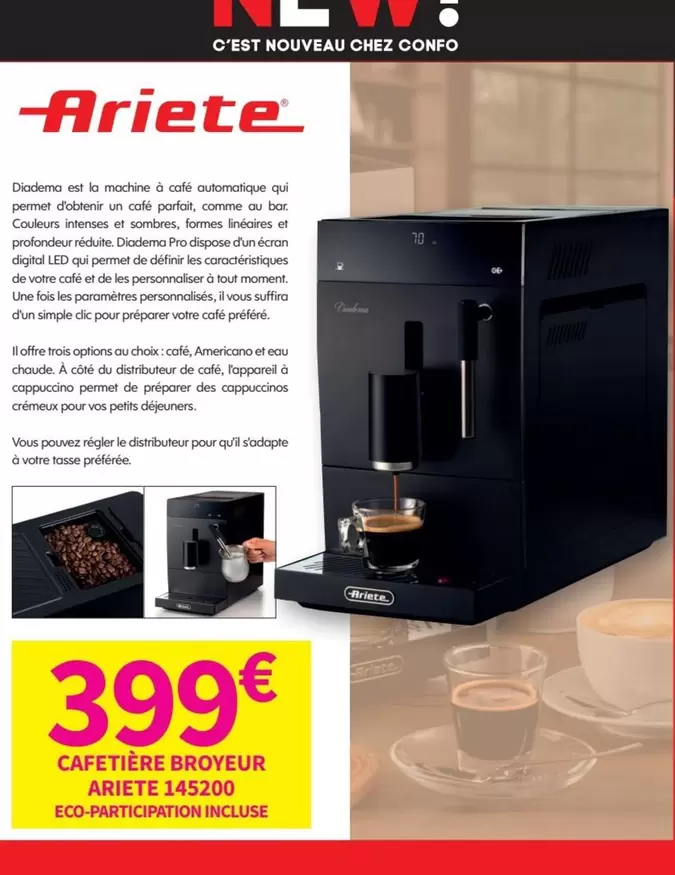 Ariete - Cafetière Broyeur