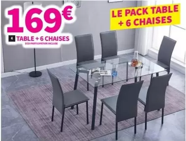 Table + 6 Chaises