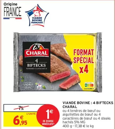 Charal - Viande Bovine: 4 Biftecks