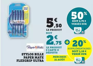 Paper Mate - Stylos Bille Flexgrip Ultra