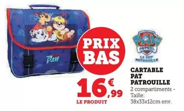 Cartable Pat Patrouille