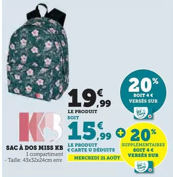 Kb - Sac À Dos Miss