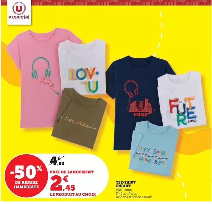 U - Tee-Shirt Enfant