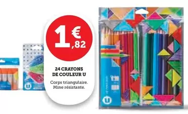 U - 24 Crayons De Couleur