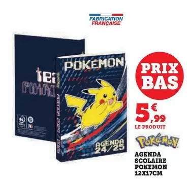 Agenda Scolaire Pokemon