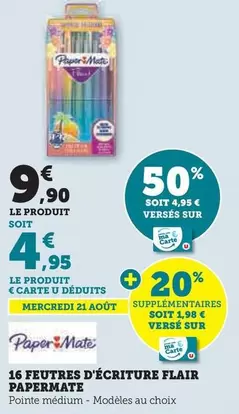 Paper Mate - 16 Feutres D'écriture Flair 