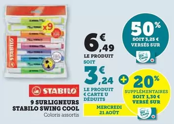 Stabilo - 9 Surligneurs Swing Cool