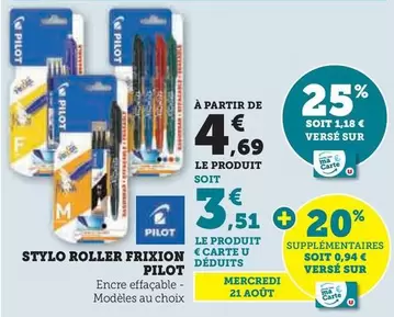 Pilot - Stylo Roller Frixion