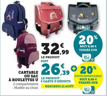 U - Cartable Ou Sac À Rolettes