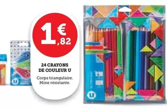 U - 24 Crayons De Couleur