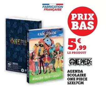 Agenda Scolaire One Piece 