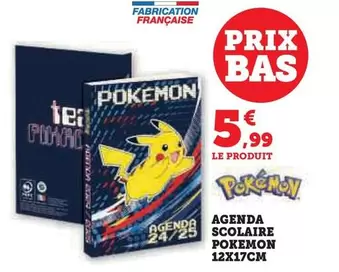  Agenda Scolaire Pokemon