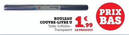 U - Rouleau Couvre Livre 