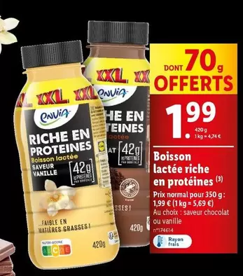 Envia - Boisson Lactée Riche En Protéines