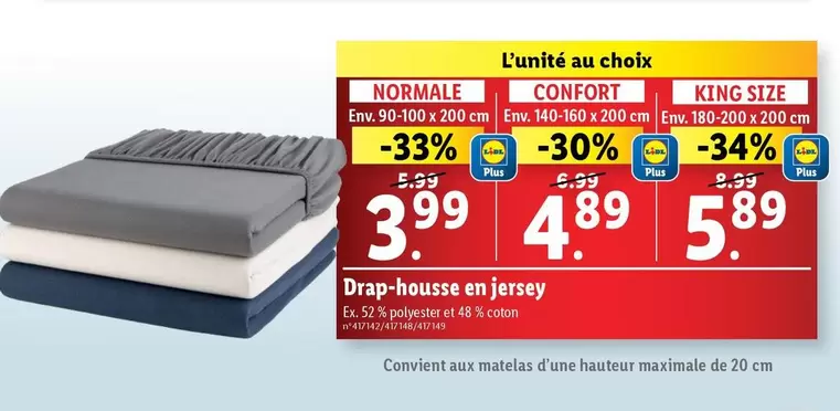 Drap Housse En Jersey Normale