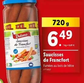 Dulano - Saucisses De Francfort