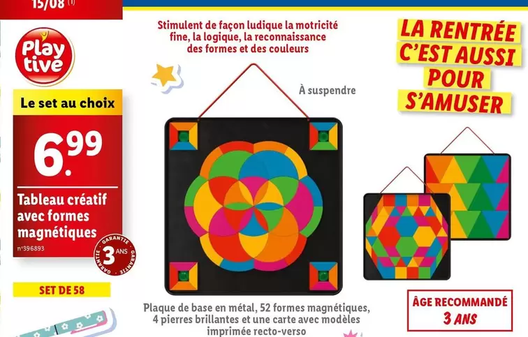  Tableau Créatif Avec Formes Magnétiques 