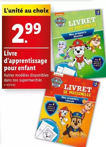 Livre D'Apprentissage Pour Enfant